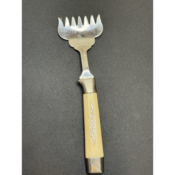 Vintage Regent Sheffield 6 Pc Desert Flower Knives, Forks, Servers - Picture 6 of 9